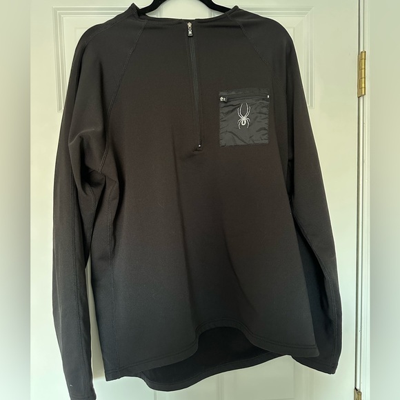 NWOT* Men’s Spyder Half-Zip Sweatshirt w/zipper pocket - Size XL - Picture 3 of 4
